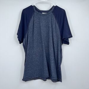 Mens ROWM Basic T Shirt Blue Size XL